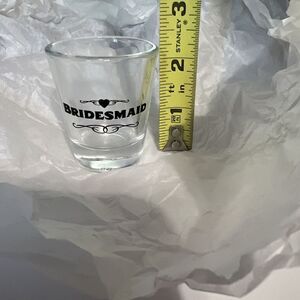 Bridesmaid Shot Glass Gift Heart Clear Wedding Drinks Gag Gift Party Favor‎